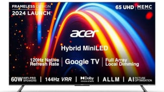 Resmi Rilis Acer M-Series Hybrid MiniLED TVs: TV 4K QLED dengan Harga Kompetitif