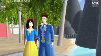 Cara Menemukan Pulau Air Terjun di Sakura School Simulator, Lokasi Tersembunyi di Balik Batu Besar