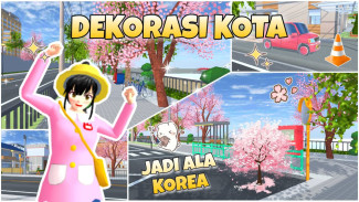 Kumpulan ID Dekorasi Kota Aesthetic di Sakura School Simulator