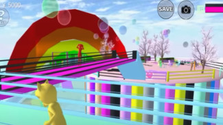 Panduan Cara Membuat Taman Aesthetic di Tengah Laut Sakura School Simulator