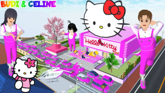 Panduan Membangun Rumah Hello Kitty di Sakura School Simulator