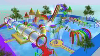 Seru-seruan di Air dengan ID Khansa Waterpark di Sakura School Simulator!