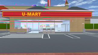 ID U Mart di Sakura School Simulator, Rasakan Sensasi Berbelanja di Minimarket Virtual!