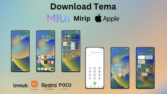 Link Download MIUI Tema Redmi iOS 16 mirip iPhone, dengan Caranya Terbaru