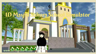 Cobain ID Masjid As-Sholihin di Sakura School Simulator, Bangunan Keren Buat Kamu!