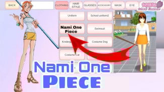 Panduan Lengkap Membuat Nami One Piece di Sakura School Simulator