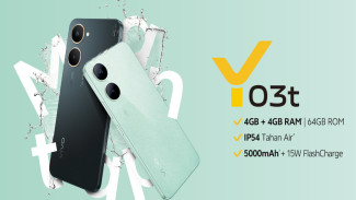 Vivo Y03t: Smartphone Terjangkau dengan Performa Andal dan Baterai Jumbo