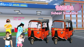 Cara Mengendarai Bajaj di Sakura School Simulator, Seru dan Unik!