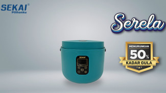 Rice Cooker Cerdas Sekai: Turunkan Kadar Gula Nasi Hingga 50%