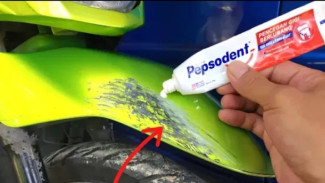 Cara Mengatasi Baret Motor dengan Pasta Gigi dan Pertalite