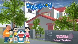 PANDUAN Mudah Cara Bermain Ke Rumah Doraemon dan Nobita di Sakura School Simulator Terbaru
