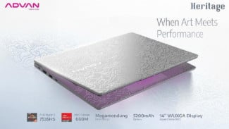 Laptop Batik Pertama di Indonesia Resmi Dirilis Advan, Ini Spesifikasi dan Harganya