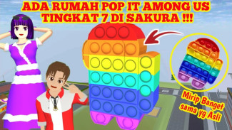 Cara Terbaru Membuat Rumah Pop It Lucu di Sakura School Simulator