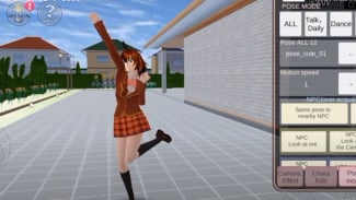Sakura School Simulator Lebih Seru dengan 10 Pose Dance Baru oleh Ichal Korg!