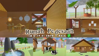 Cara Terbaru Membangun Rumah Pedesaan di Sakura School Simulator yang Nyaman dan Estetik