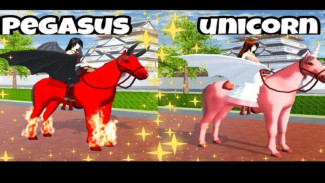 Ingin Terbang Seperti Pangeran? Begini Cara Naik Kuda Terbang di Sakura School Simulator!