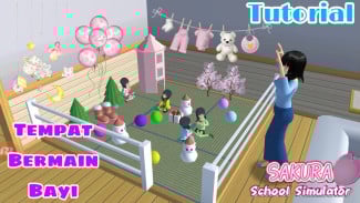 Cara Membuat Taman Bermain Balita di Sakura School Simulator