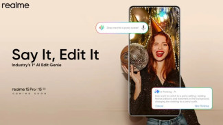 Realme 15 Series Rilis AI Edit Genie, Edit Foto Cukup Pakai Suara Tanpa Sentuh!