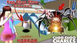 Cara Mudah Bertemu Choo-Choo Charles di Sakura School Simulator, Monster Horor Viral!