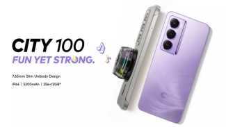 Itel City 100: HP Sejutaan Rasa Flagship! Desain Tipis, RAM 16GB, Tahan Air, dan Layar 90Hz