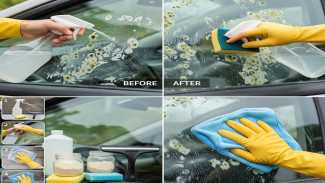 Kaca Mobil Jamuran? Begini Cara Bersihinnya Pakai Bahan Dapur, Auto Kinclong!