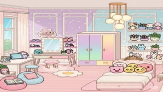 Cara Membangun Kamar Girl Estetik dan Cantik di Toca Life World