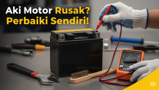 Trik Jitu Memperbaiki Aki Motor Tanpa ke Bengkel, Cuma Butuh Alat Sederhana