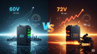 Mau Tarikan Ngebut atau Irit Daya? Kenali Bedanya Baterai 60V vs 72V