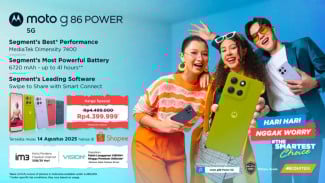 Moto g86 POWER 5G Hadir di Indonesia dengan Baterai Jumbo dan Performa Gahar!