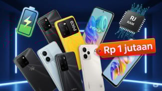 5 HP Rp 1 Jutaan Terbaik 2025: Baterai Jumbo & RAM Besar Buat Multitasking Lancar