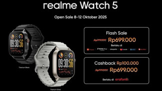 Realme Watch 5 Resmi Meluncur, Smartwatch Rp 600 Ribuan yang Bikin Gaya Makin Aktif!