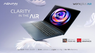 ADVAN Workplus Air Resmi Rilis: Laptop Tipis, Ringan, dan Kuat untuk Kreator Modern