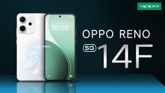 OPPO Reno 14 F Resmi Meluncur di Indonesia, Ponsel AI Kamera dan Baterai Jumbo Harga Rp3 Jutaan!