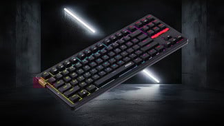 MSI Luncurkan Keyboard Mekanis Nirkabel Forge GK300 TKL: Desain Kompak, Tiga Mode Koneksi, dan Pilihan Sakelar Merah atau Biru