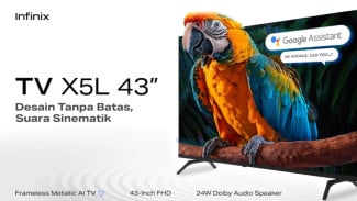 Infinix X5L 43 Inch Resmi Dirilis di Indonesia, Tampil Mewah dengan Audio Dolby dan Google TV