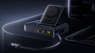 Baseus Rilis Stasiun Pengisi Daya 245W dan 160W dengan Kabel Retractable dan Qi2 Wireless Charging