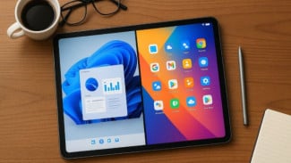 Tablet Dual OS Murah Jadi Andalan Produktivitas, Fleksibel untuk Kerja dan Hiburan