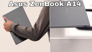 Asus Zenbook A14 UX3407 Ultra Ringan, Laptop AI 14 Inci dengan Baterai Tahan Lama