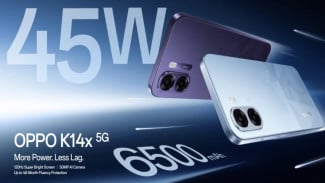 Oppo K14x 5G Resmi Meluncur: Layar 120Hz, Baterai 6.500mAh, Fast Charging 45W