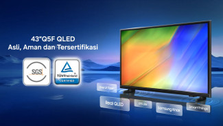 Samsung QLED Q5F 43 Inci Dirilis, Ini Alasan TV Ini Menarik di Kelas Rp4 Jutaan