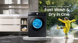 Bukan Cuma Mesin Cuci Biasa, Samsung Bespoke AI Jadi Senjata Rahasia Lawan Apek di Musim Hujan