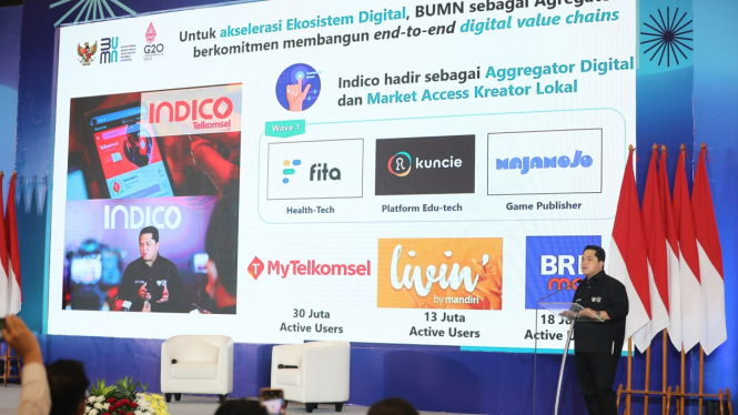 Menteri BUMN Erick Thohir di BUMN Startup Day 2022