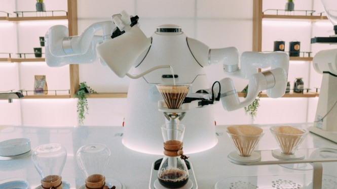 Ottenmatic, robot barista yang ada di Otten Coffee