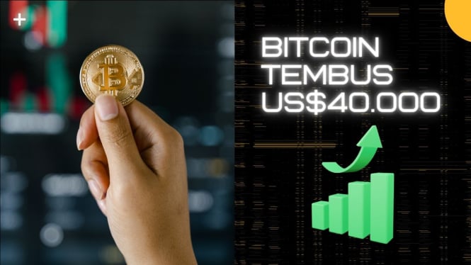 Harga Bitcoin (BTC) Tembus US$40.000 Pagi Hari ini!, Konfirmasi Bullrun?