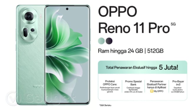 OPPO Reno11 Series Resmi Rilis di Indonesia