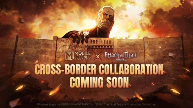Mobile Legends x Attack on Titan Resmi Kolaborasi, Ini Bocoran Skin dan Hero!