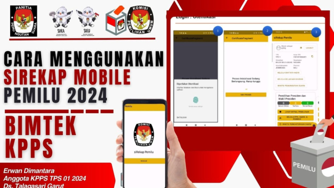 Langkah Mudah Daftar Akun Sirekap Pemilu 2024 via Mobile