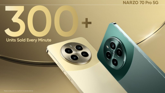 Realme Narzo 70 Pro 5G Laris Manis, Penjualan Meningkat 338% di Early Bird Sale!