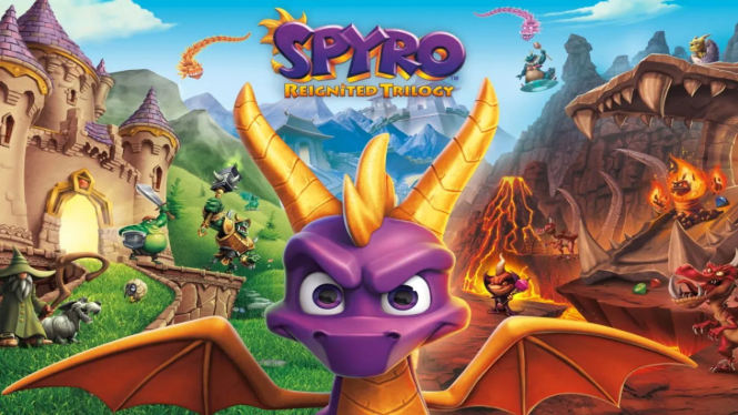 Ilustrasi gim "Spyro Reignited Trilogy"