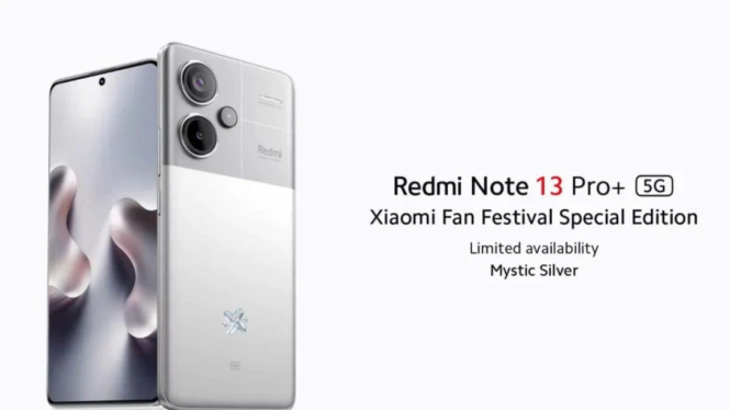 Redmi Note 13 Pro+ 5G Hadir dengan Warna Baru Mystic Silver